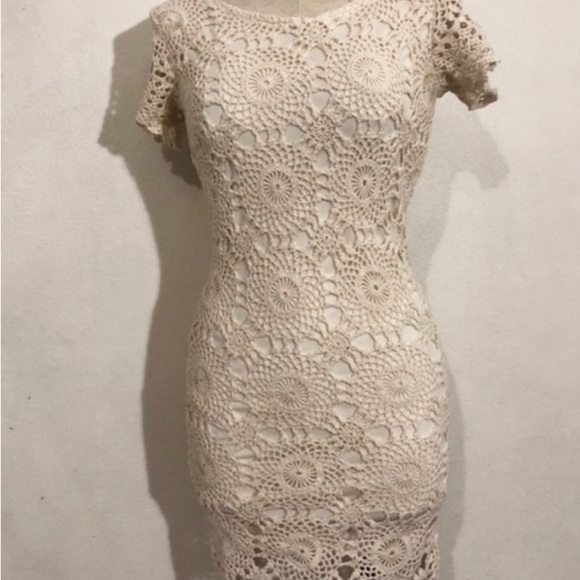 Dresses & Skirts - Vintage 1970’s Handmade Crochet Dress